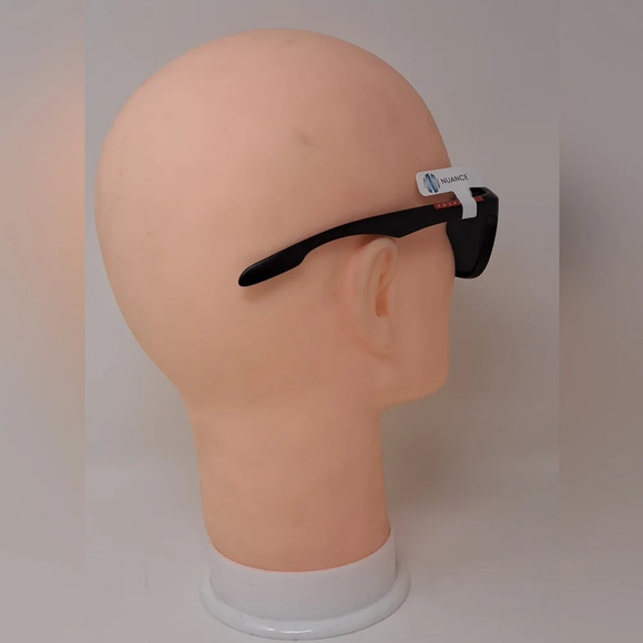 NWT Prada Linea Rossa Black Black Sport Rectangle SPS 04O 1BO-1A1 58-16-140 - Picture 11 of 16